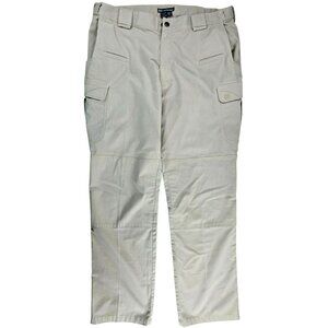 5.11 Tactical Series Mens Cargo Pants Khaki Size 38 x 34 Inseam  33"